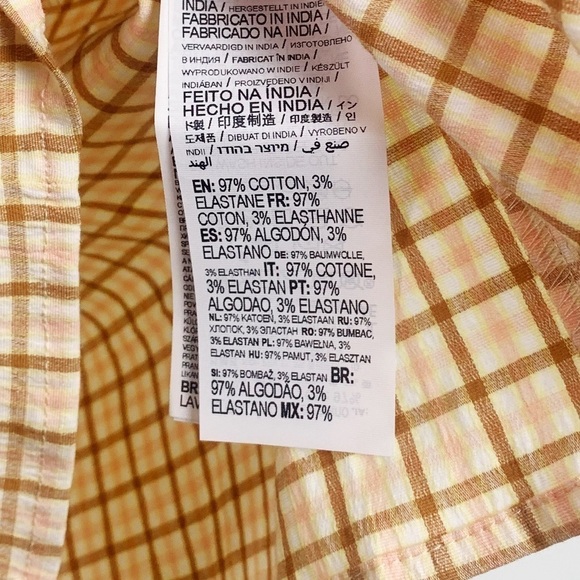 NWT Billabong Cruising Plaid Slit Mini Bodycon Dress - Picture 9 of 9